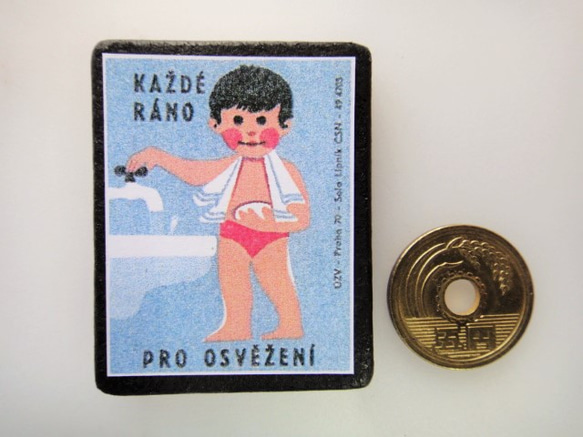 捷克火柴標籤胸針3828 第3張的照片