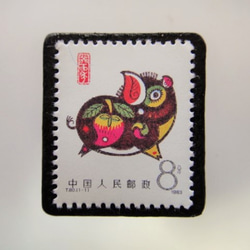 中國郵票胸針3844 第1張的照片