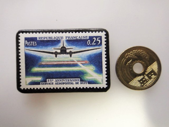 フランス　切手ブローチ3858 3枚目の画像