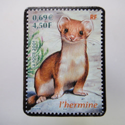 フランス　切手ブローチ3882 1枚目の画像