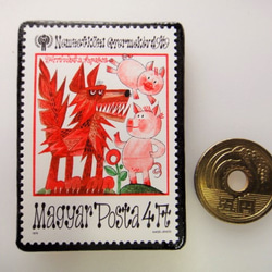 匈牙利童話郵票胸針3889 第3張的照片