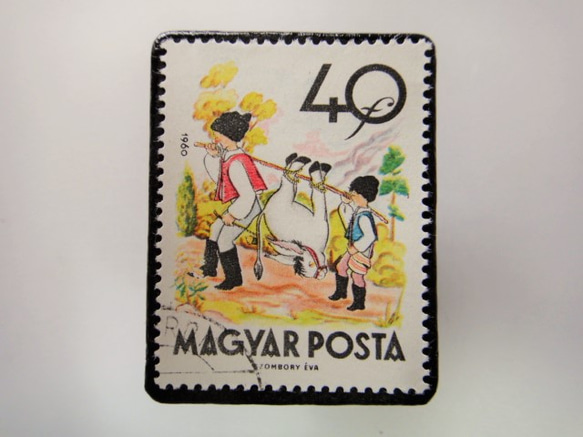 匈牙利童話郵票胸針3895 第1張的照片