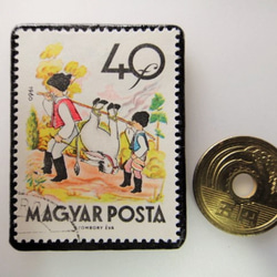 匈牙利童話郵票胸針3895 第3張的照片