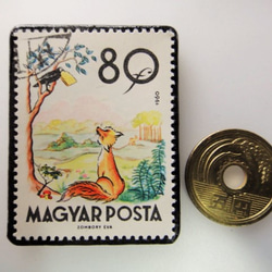 ハンガリー　童話切手ブローチ3897 3枚目の画像