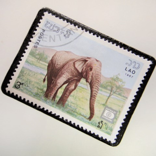 ラオス 像切手ブローチ3906 ブローチ Yukio TANZAWA 通販 6117827