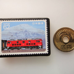 日本　 鉄道切手ブローチ 3945 3枚目の画像