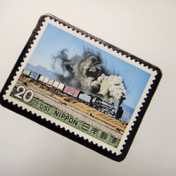 日本　 鉄道切手ブローチ 3955 2枚目の画像