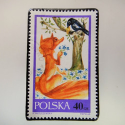 ポーランド 　童話切手ブローチ 3962 1枚目の画像
