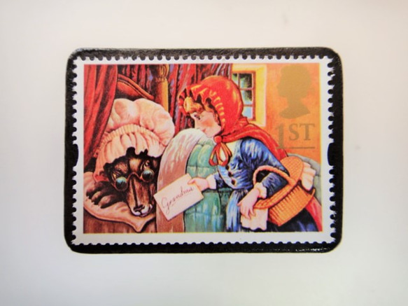 英國童話郵票胸針3978 第1張的照片