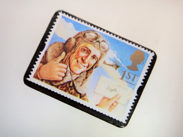 英國童話郵票胸針3980 第2張的照片
