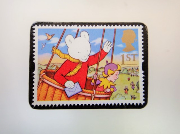 英國童話郵票胸針3984 第1張的照片