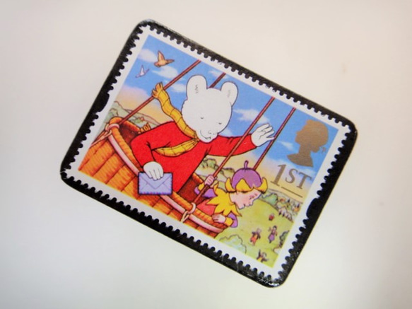 英國童話郵票胸針3984 第2張的照片