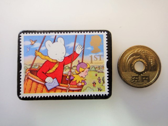 英國童話郵票胸針3984 第3張的照片