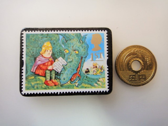 英國童話郵票胸針3986 第3張的照片