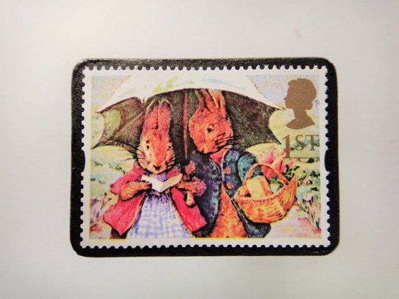 英國童話郵票胸針3987 第1張的照片