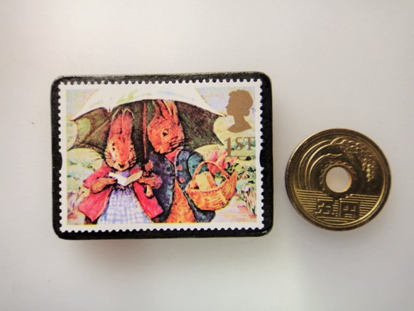 英國童話郵票胸針3987 第3張的照片