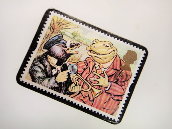 イギリス　童話切手ブローチ3991 2枚目の画像