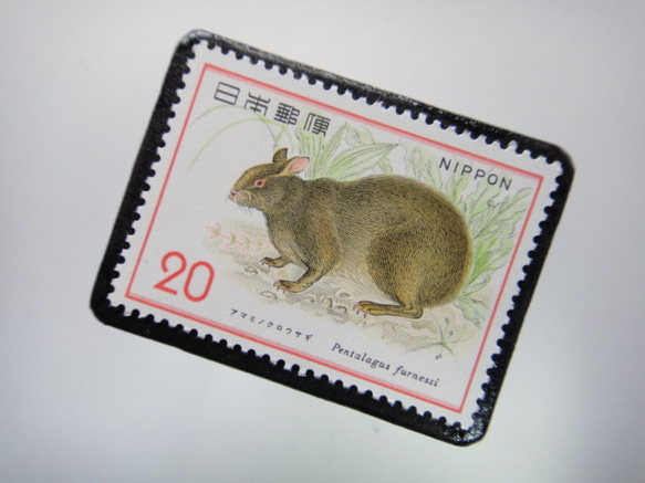 日本動物保護郵票胸針4003 第2張的照片