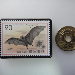日本動物保護郵票胸針4004 第3張的照片