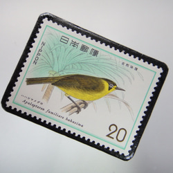 日本  動物保護切手ブローチ 4007 2枚目の画像