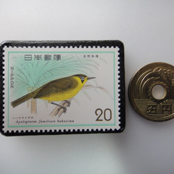 日本  動物保護切手ブローチ 4007 3枚目の画像