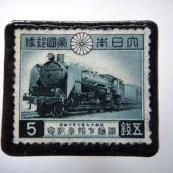 日本鐵路郵票胸針4051 第1張的照片