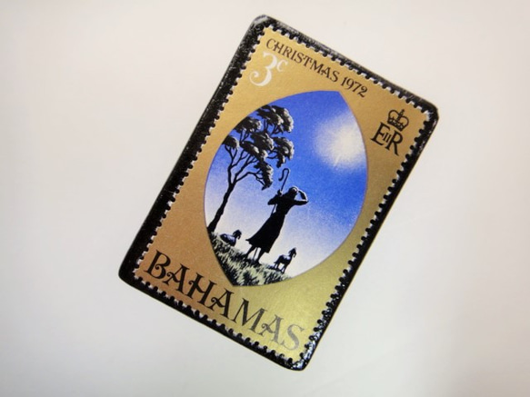 巴哈馬聖誕郵票胸針4084 第2張的照片