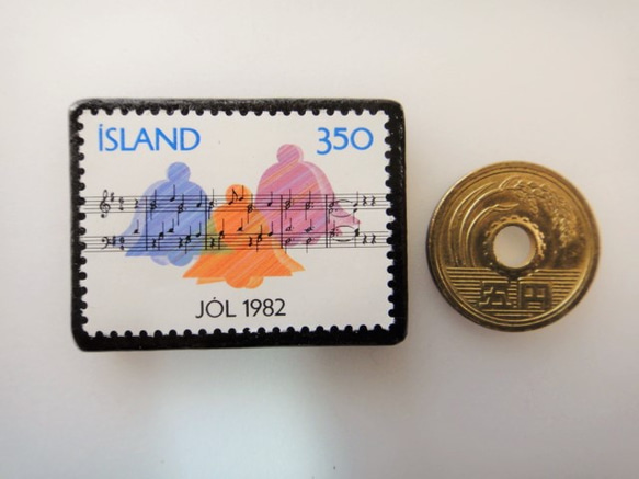冰島聖誕郵票胸針4117 第3張的照片