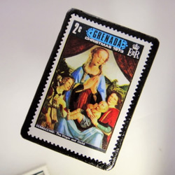 グレナダ　クリスマス切手ブローチ 4246 2枚目の画像