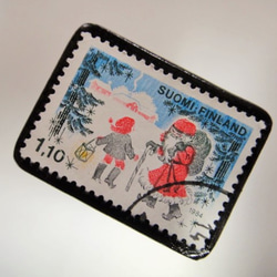 芬蘭聖誕郵票胸針4275 第2張的照片