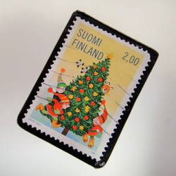 芬蘭聖誕郵票胸針4292 第2張的照片