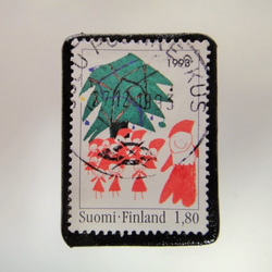 芬蘭聖誕郵票胸針4295 第1張的照片