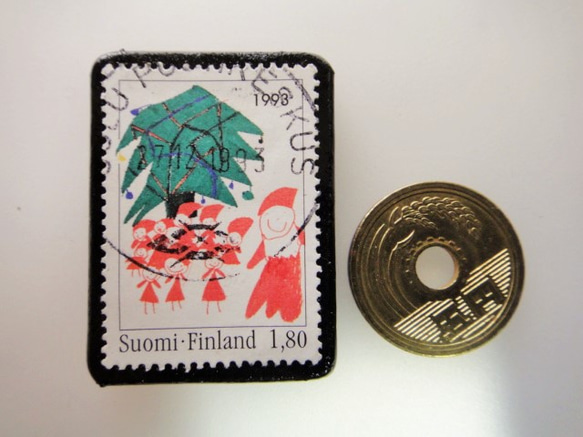 芬蘭聖誕郵票胸針4295 第3張的照片