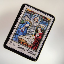芬蘭聖誕郵票胸針4296 第2張的照片