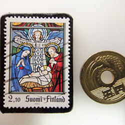 芬蘭聖誕郵票胸針4296 第3張的照片