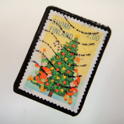 芬蘭聖誕郵票胸針4305 第2張的照片