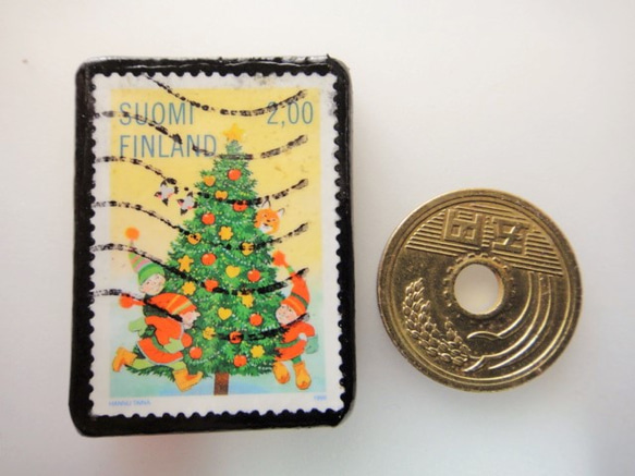 芬蘭聖誕郵票胸針4305 第3張的照片