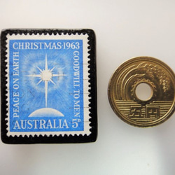 澳大利亞聖誕郵票胸針4307 第3張的照片