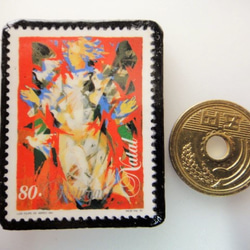 ポルトガル　クリスマス切手ブローチ　4353 3枚目の画像