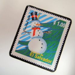 薩爾瓦多聖誕郵票胸針4366 第2張的照片