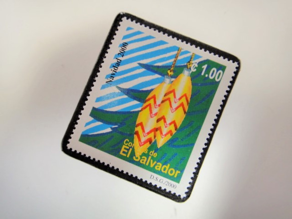 El Saladador聖誕郵票胸針4372 第2張的照片