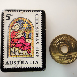 オーストラリア　クリスマス切手ブローチ　4383 3枚目の画像