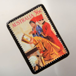 澳大利亞聖誕郵票胸針4398 第2張的照片