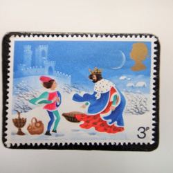 英國聖誕郵票胸針4403 第1張的照片