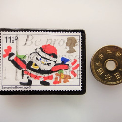 英國聖誕郵票胸針4454 第3張的照片