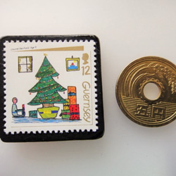 根西島聖誕郵票胸針4462 第3張的照片