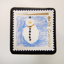 根西島聖誕郵票胸針4468 第1張的照片
