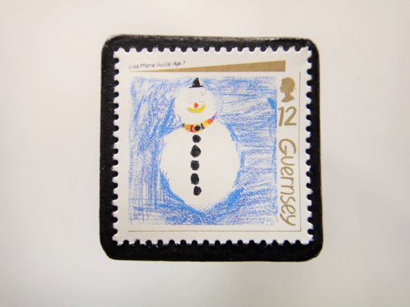 根西島聖誕郵票胸針4468 第1張的照片