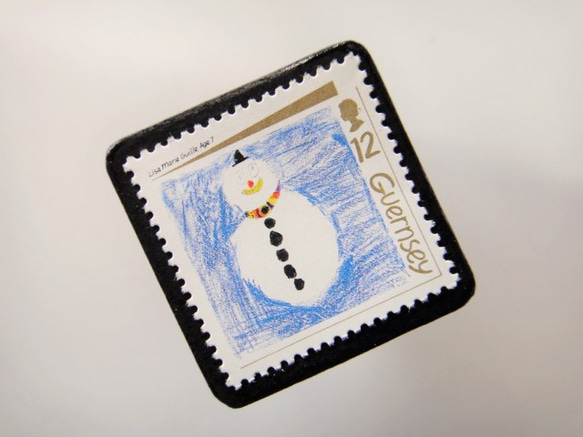 根西島聖誕郵票胸針4468 第2張的照片
