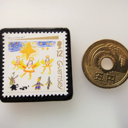 根西島聖誕郵票胸針4469 第3張的照片